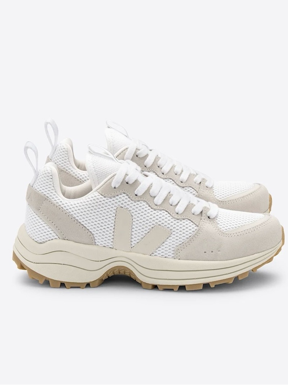 Veja Venturi Mesh Sneakers in White Pierre Natural - Women’s 7